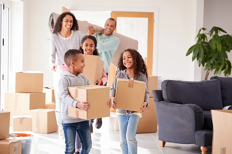 Family Moving Into New Home DFW Real Estate OReilly Realty Group Dallas Fort Worth