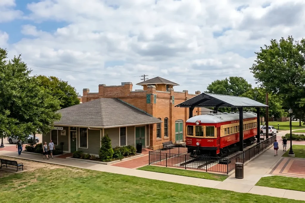 Historic Downtown Plano TX Vintage Railcar DFW Real Estate