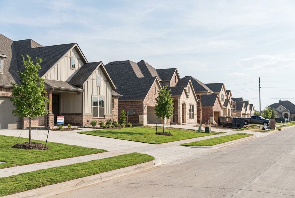 New construction homes in a Mansfield, TX community